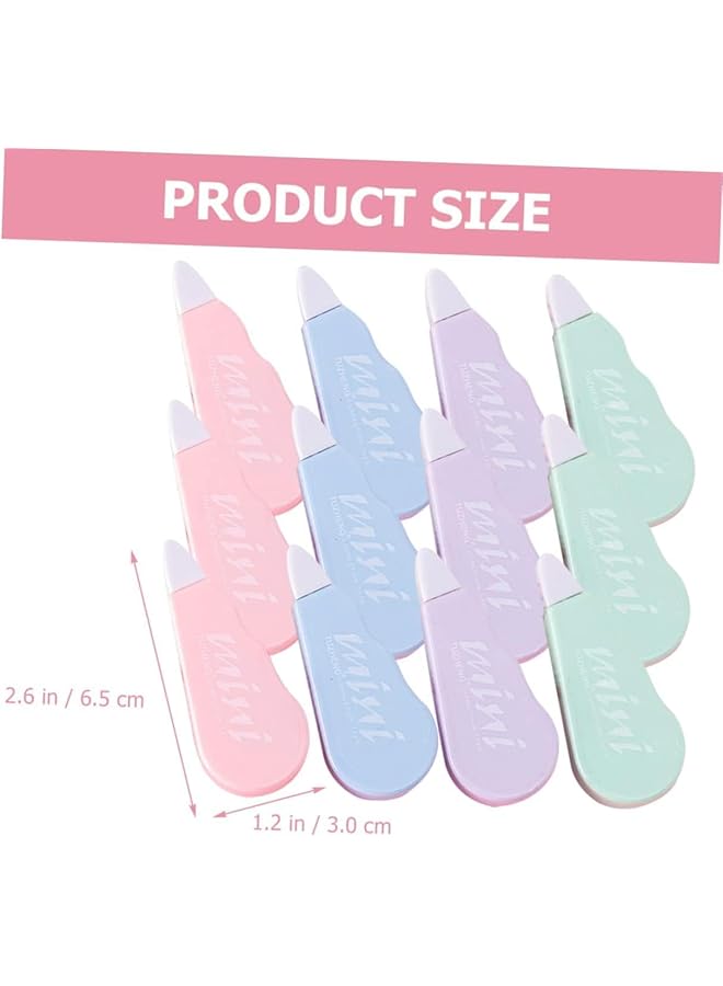 erorex 12Pcs Mini Corrective Tape Home Correction Tape School Supplies Children'S Corrective Tape Eraser Student Accessories Plastic Tape Dispenser Correction Tape  - Image 3