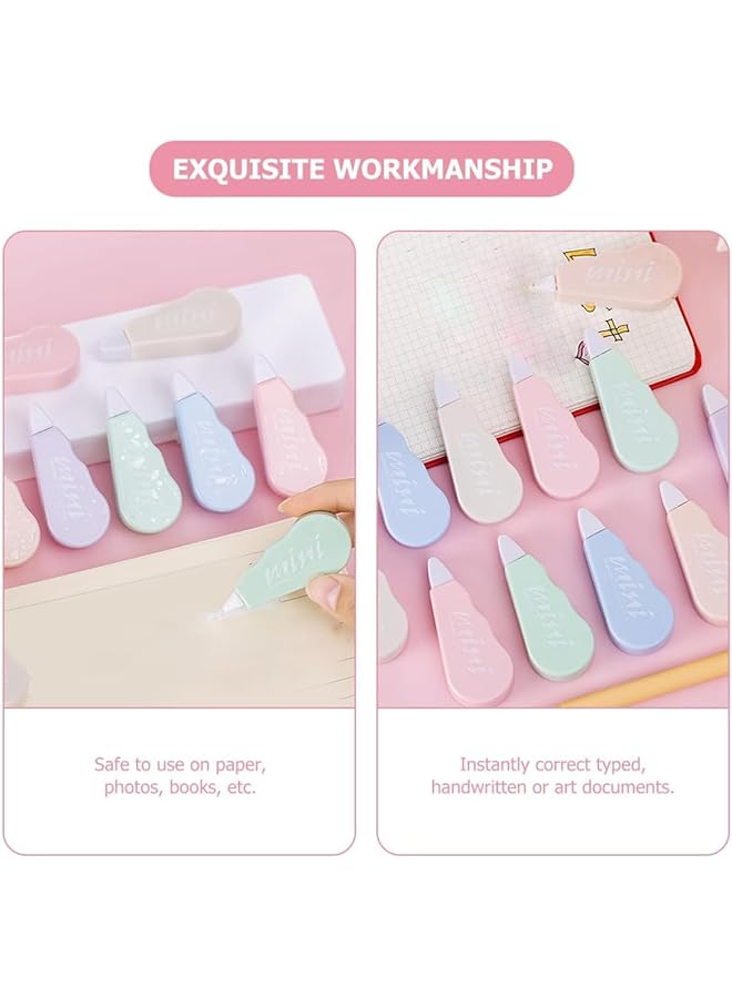 erorex 12Pcs Mini Corrective Tape Home Correction Tape School Supplies Children'S Corrective Tape Eraser Student Accessories Plastic Tape Dispenser Correction Tape  - Image 4