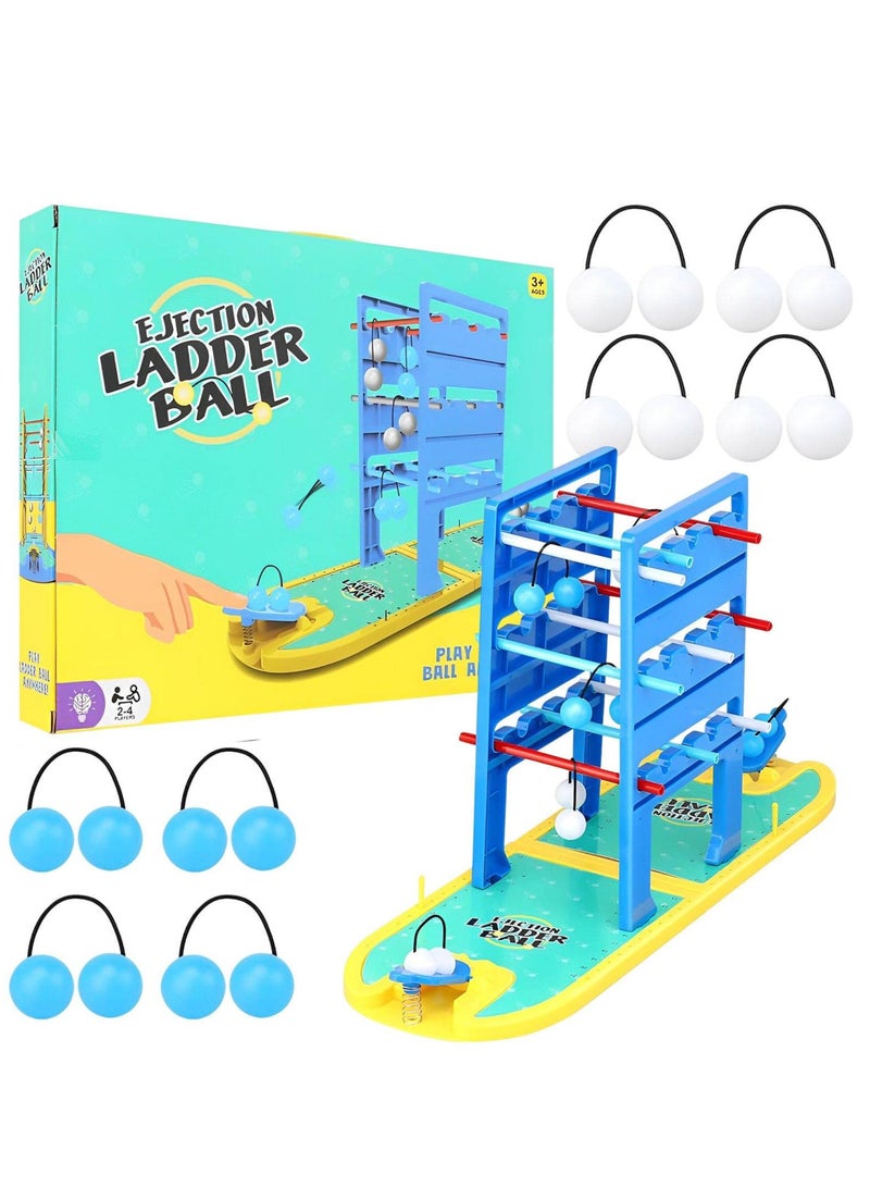 Sharpdo Kid Ladder Ball Game Set Creative Ladder Toss Game Development Toy Toss Game Set Bouncing Ball for Tabletop Toss Game Set for Kids - Image 2