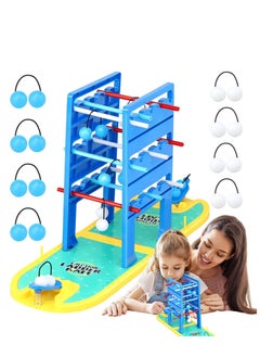 Sharpdo Kid Ladder Ball Game Set Creative Ladder Toss Game Development Toy Toss Game Set Bouncing Ball for Tabletop Toss Game Set for Kids  - Image 1