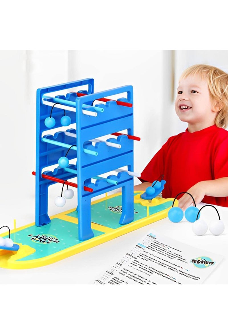 Sharpdo Kid Ladder Ball Game Set Creative Ladder Toss Game Development Toy Toss Game Set Bouncing Ball for Tabletop Toss Game Set for Kids - Image 4