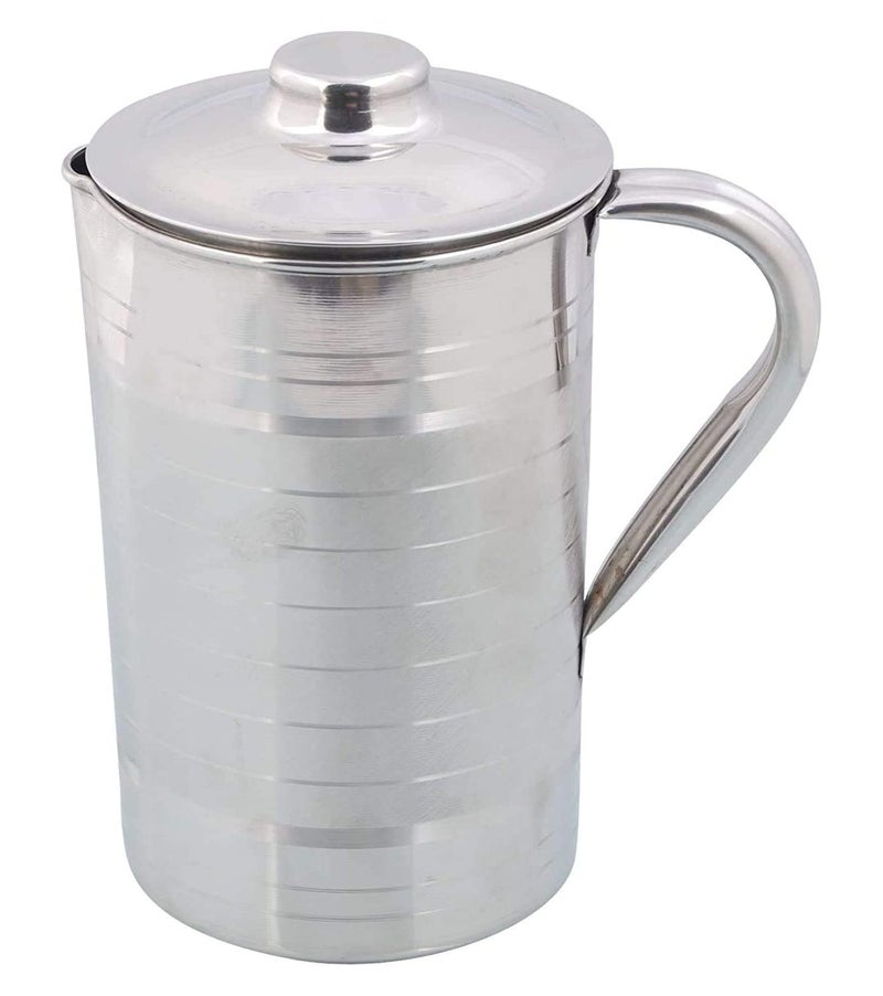 Duodeno Stainless Steel 2000 ML Water Jug Pitcher with Lid for Tableware 2 Litre - Image 5