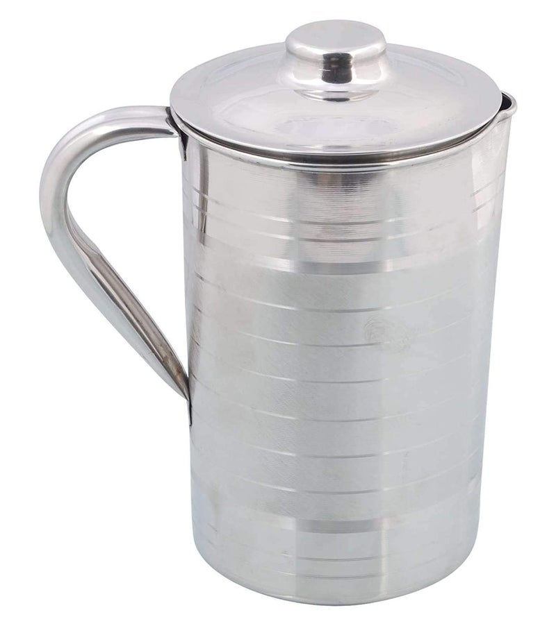 Duodeno Stainless Steel 2000 ML Water Jug Pitcher with Lid for Tableware 2 Litre - Image 3