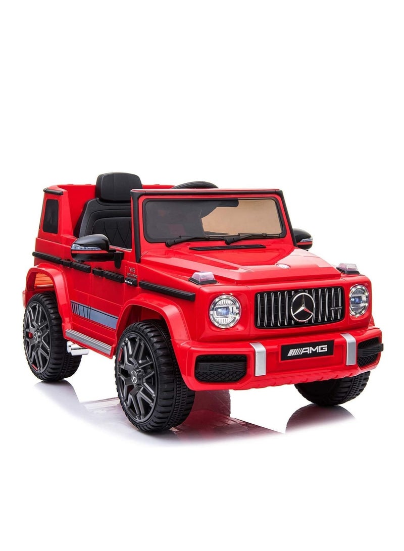 Mercedes Mercedes-Benz AMG G63 Ride-On Car for Kids | Electric Ride-On Vehicle with Remote Control, LED Lights, USB Music Player & Realistic Design | 12V Battery-Powered Kids Car, White (Red) - Image 2