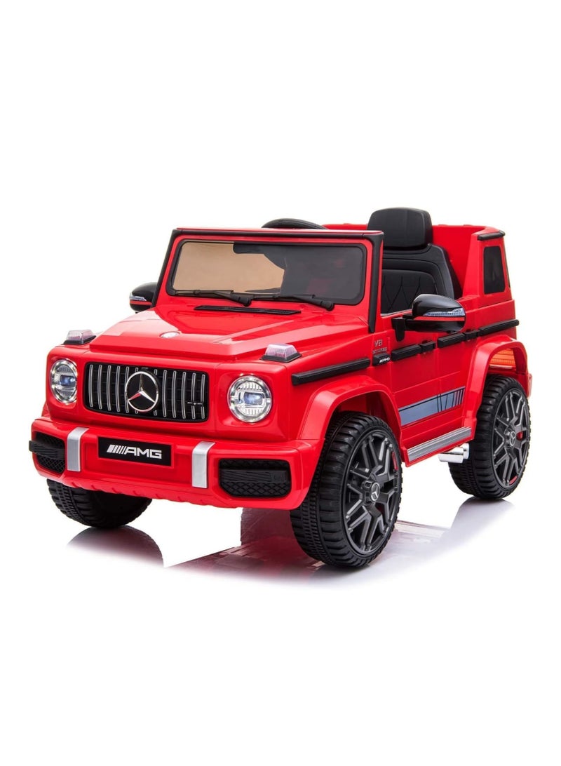 Mercedes Mercedes-Benz AMG G63 Ride-On Car for Kids | Electric Ride-On Vehicle with Remote Control, LED Lights, USB Music Player & Realistic Design | 12V Battery-Powered Kids Car, White (Red) - Image 5