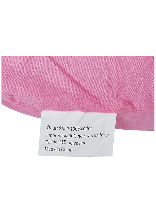 erorex 2.5Kg Pp Cotton Comfort Pregnancy And Maternity Pillow Pink 145X80X25Cm - Image 2