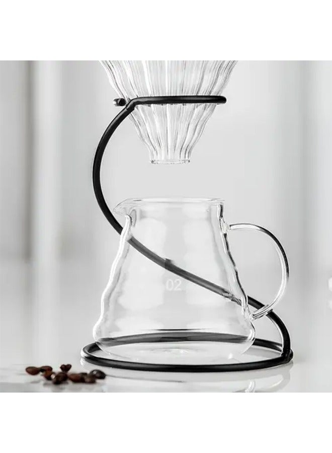 حامل قهوة بالتنقيط قطعة واحدة، حامل قهوة يدوي للتخمير الخارجي، حامل كوب تصفية القهوة الأمريكية، حامل وعاء التقطير البارد المنزلي - Image 3