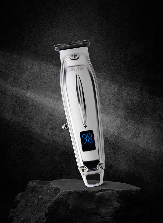 KRYPTON Rechargeable Sharp Blade Trimmer White/Silver - Image 3