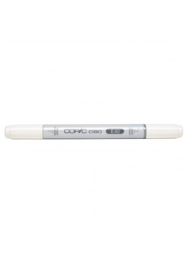 Copic Markers E40 Ciao with Replaceable Nib, Brick White - Image 1