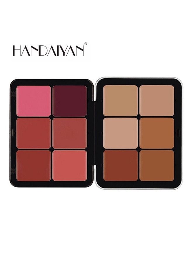 Handaiyan A palette of creamy contour and blush, multi-colored, weighing 27.6 grams, for all skin types