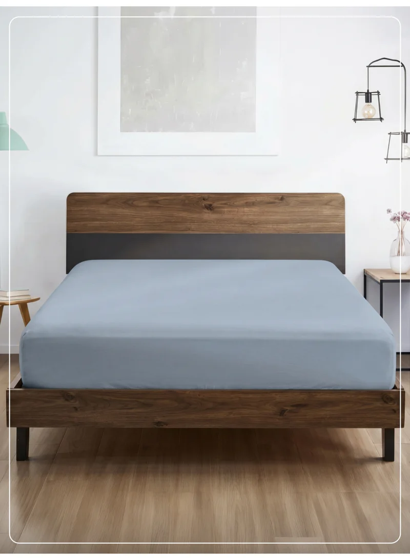 1 Pcs Super King Fitted Sheet 200x200 cm | OEKO-TEX Certified Brushed Microfiber Deep Pocket Sheet with All Around Elastic | Ultra Soft, Wrinkle Resistant, Easy Care, Safe for Sensitive Skin