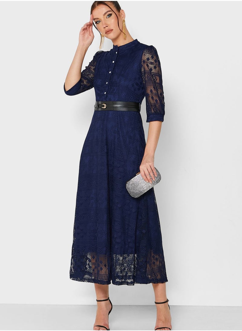 Khizana Lace A-Line Dress  - Image 1