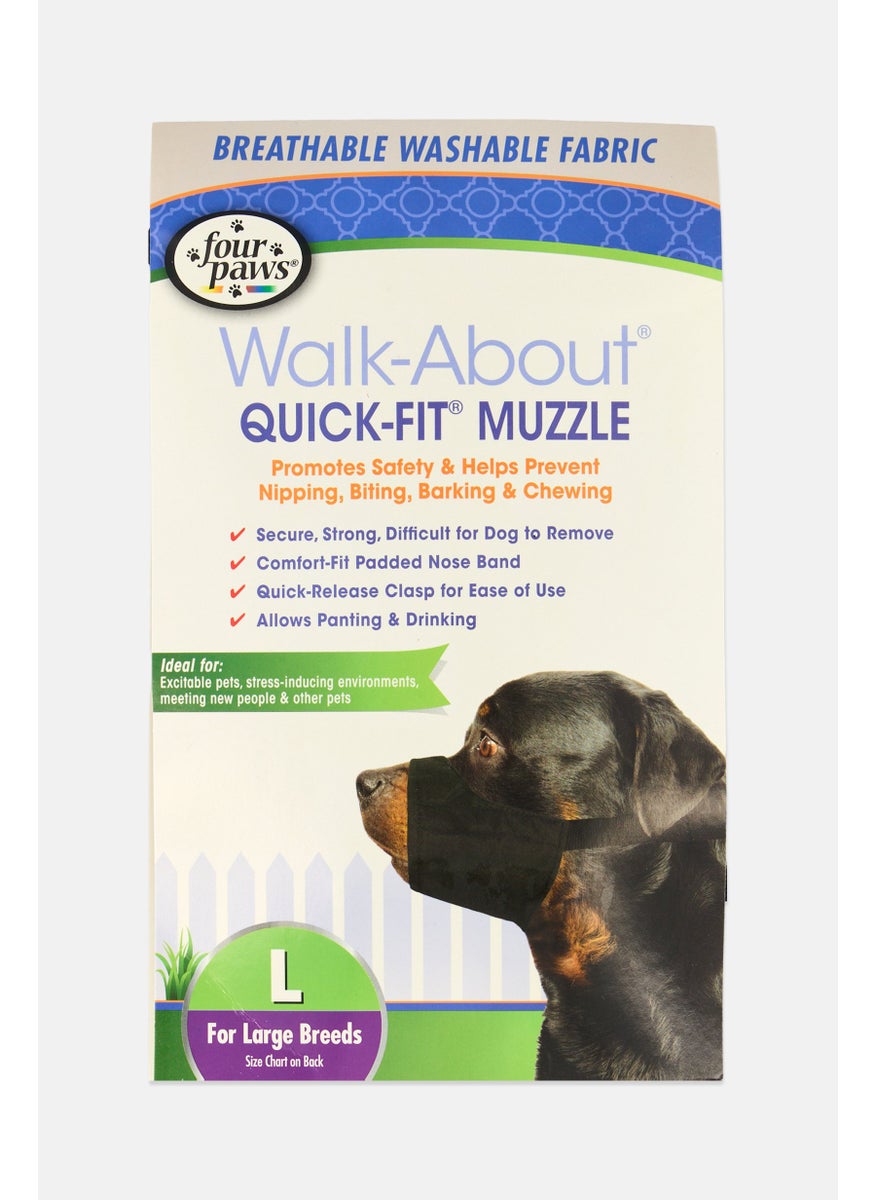 four paws Quick Fit Muzzle,  Black  - Image 1