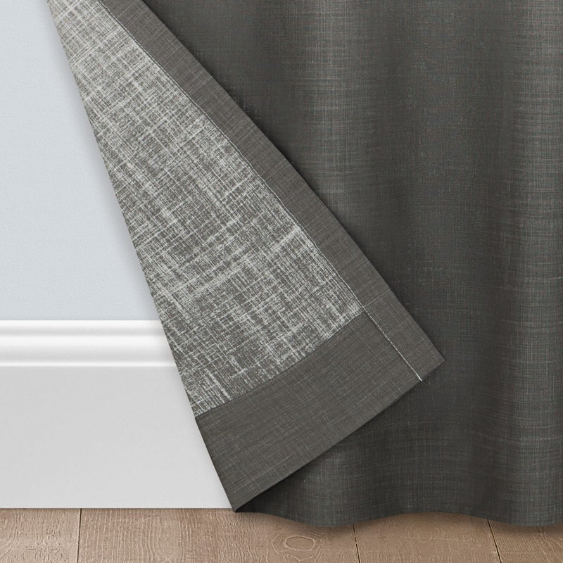 Vue Arashi Modern Boho Decorative Ombre Rod Pocket Window Curtain for Living Room, Cotton, (1 Panel), 52 in x 63 in, Grey - Image 4