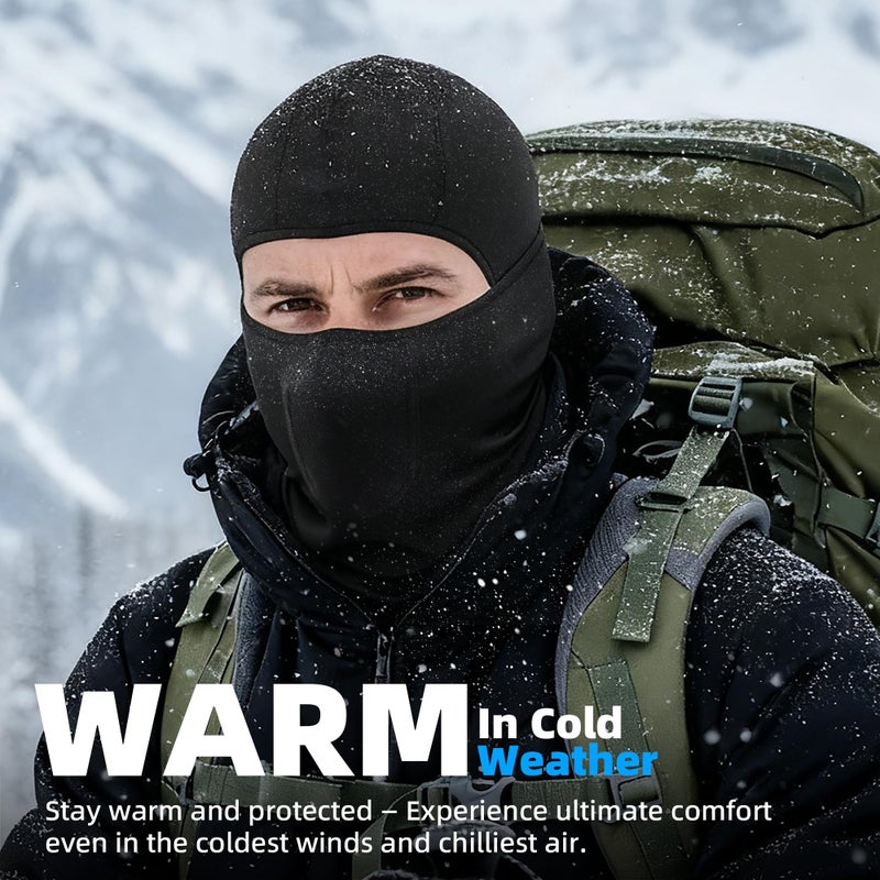 MVPTOO 2 Pack Balaclava Ski Mask for Winter Thermal Windproof Warm Face Mask for Cold Weather Outdoor Sports - Image 2
