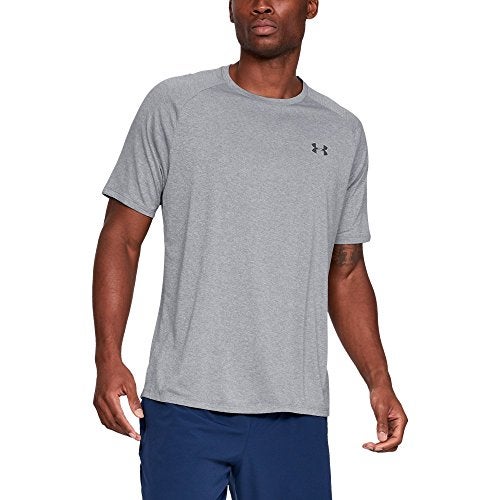 Under Armour Men's Tech 2.0 Short-Sleeve T-Shirt, Steel Light Heather (036)/Black, Large Tall - Image 5