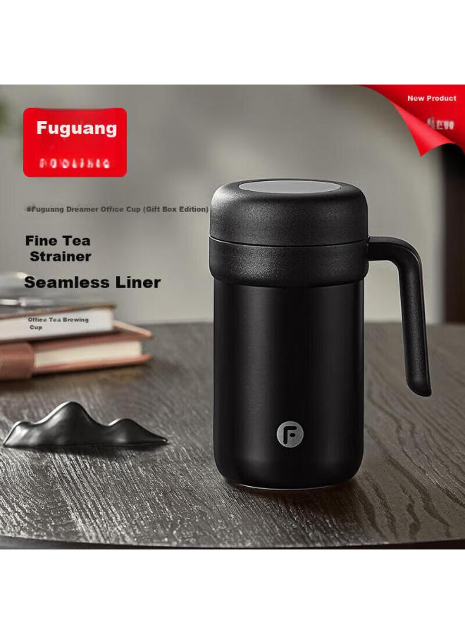 Tomimitsu Fuguang Insulated Mug, 316 Stainless Steel, Large Capacity, Office Tea Cup With Handle, Water Cup, Desktop Gift Box, Birthday Present - Image 2