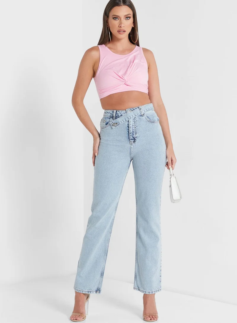 MISSY EMPIRE High Waist Jeans