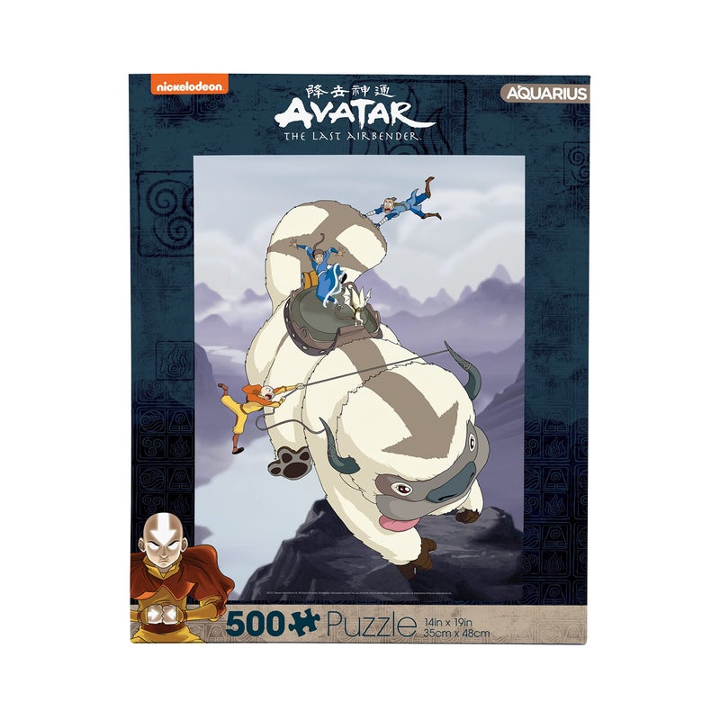 AQUARIUS Avatar Puzzle (500 Piece Jigsaw Puzzle) - Glare Free - Precision Fit - Virtually No Puzzle Dust - Officially Licensed Avatar: The Last Airbender Merchandise & Collectibles - 14x19 in, 62249 - Image 1