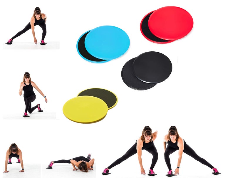Massive Speed System Xpeed Vinyl Dual Core Disc Exercise Soft Padded Non Slip Slider Discs Gliding Discs Abs Making Equipment (Colour May Vary) - Image 3