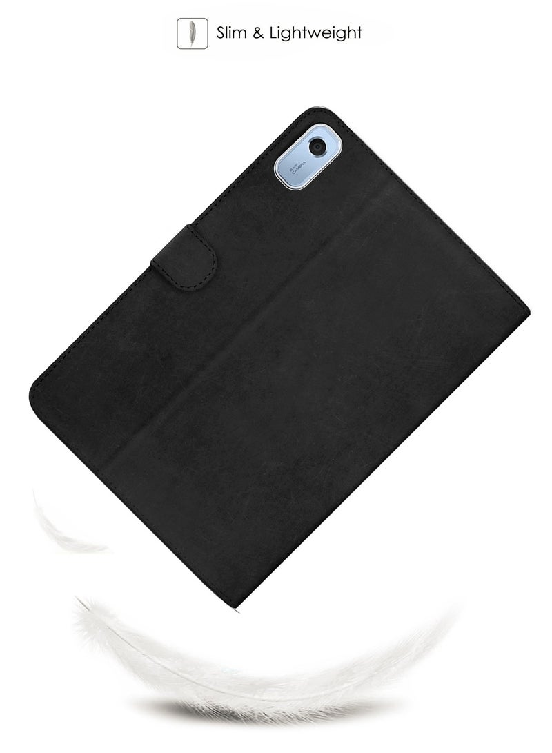 Wtech PU Leather Flip Case Cover For Lenovo Tab M9 4G 2022 Black - Image 2