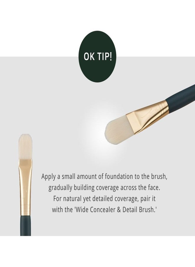 SOO ADOR okhee Basic Base Brush PIV05 – Multi-Functional Tool for Foundation, Powder & Primer | Designed by K-Pop Makeup Artist Seo Ok - Image 3