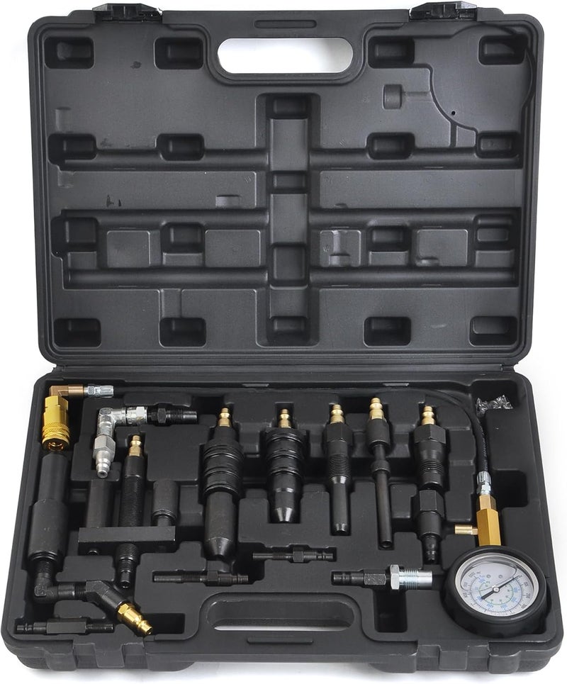 WINTOOLS 1000 Psi Diesel Engine Compression Pressure Tester for Ford, Cummins, Navistar, and Detroit Engines - Image 1