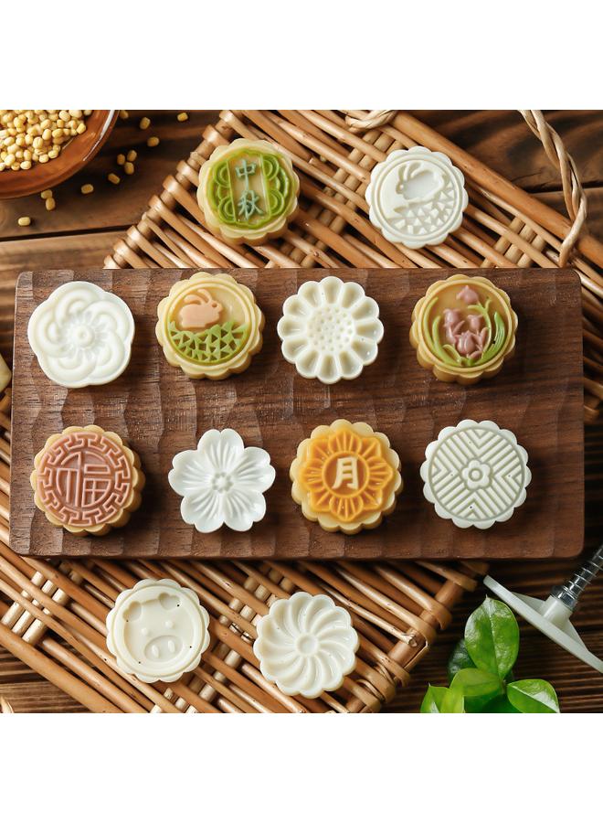 Bluejw New Hand-pressed Model Printing Tool Mung Bean Cake Pressing Dessert Ice-skin Pastry Embossed Baking Mooncake Mold - Image 2