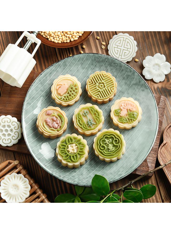 Bluejw New Hand-pressed Model Printing Tool Mung Bean Cake Pressing Dessert Ice-skin Pastry Embossed Baking Mooncake Mold - Image 3