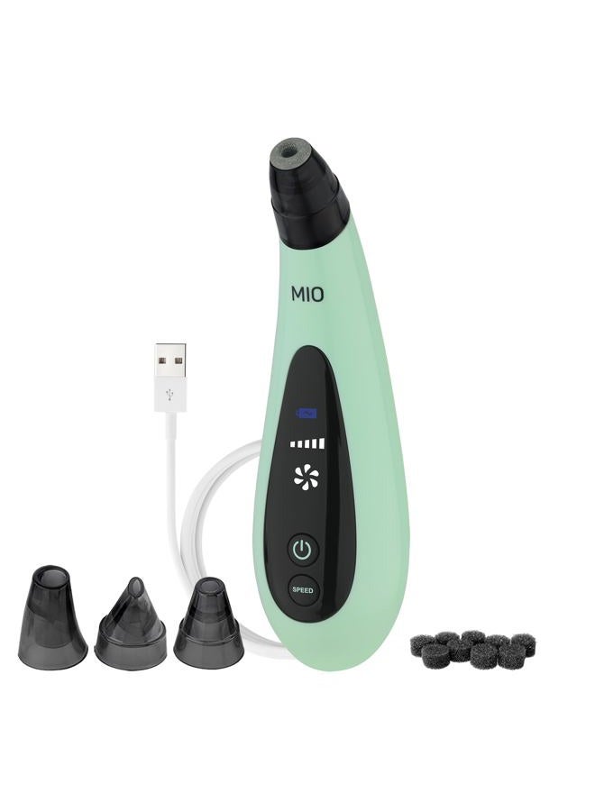 Spa Sciences MIO Diamond Microdermabrasion Blackhead Remover, Pore Suction Tool–Rechargeable-Dermatologist Recommended Skin Resurfacing System for Anti-Aging-Exfoliator for Acne Scars/Wrinkles (Mint) - Image 1