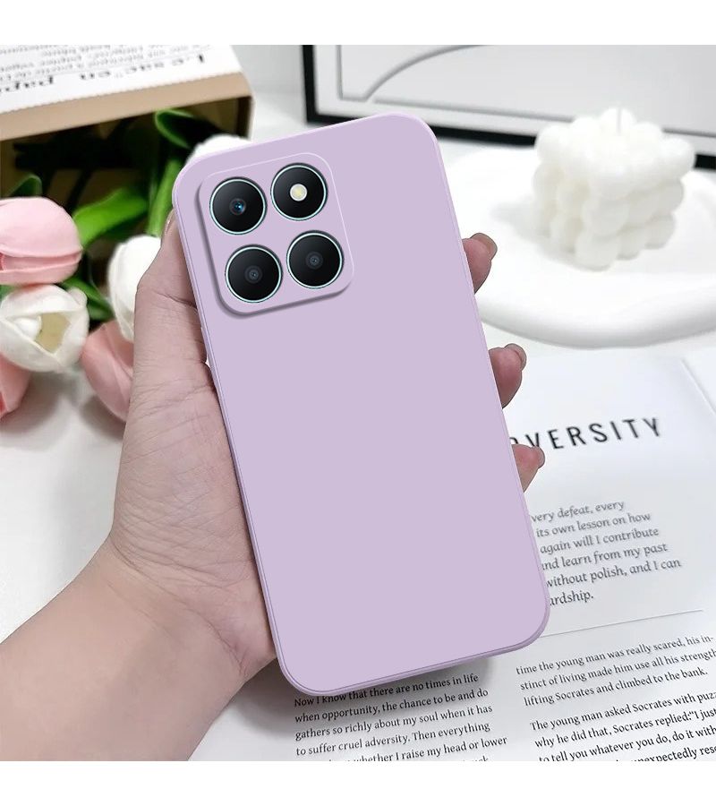 Phone Case Compatible With X7b 5G Black Simple Solid Color Practical Durable Lightweight Four Corner Anti Drop Soft - Image 2
