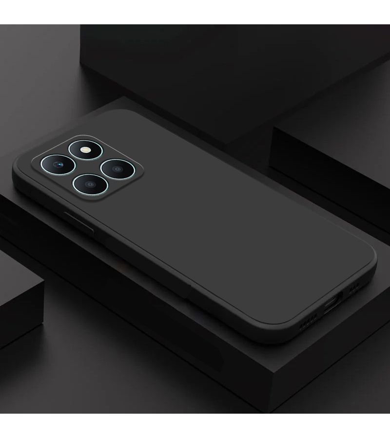 Phone Case Compatible With X7b 5G Black Simple Solid Color Practical Durable Lightweight Four Corner Anti Drop Soft - Image 5