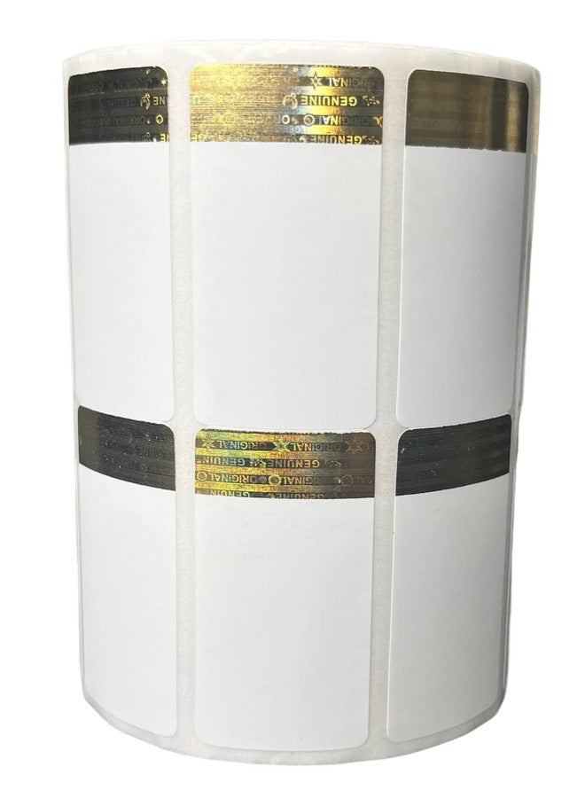 True-Ally 50x25 Holographic Chromo Barcode Label - 2 x 1 inch - 50mm x 25mm - 2 Ups - 2000 Labels/Roll - Genuine Original Siver Hologram Barcode Sticker (5 Roll Per Pack (10000 Labels)) - Image 2