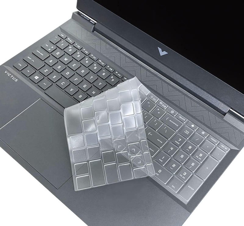 Oaky غطاء لوحة مفاتيح لجهاز HP Victus 15.6 بوصة FHD للألعاب 2024 2023 15-FA_، 15-FB__ وسلسلة HP Victus 16.1 بوصة مقاوم للماء والغبار - واقي لوحة مفاتيح رقيق للغاية - TPU شفاف - Image 4