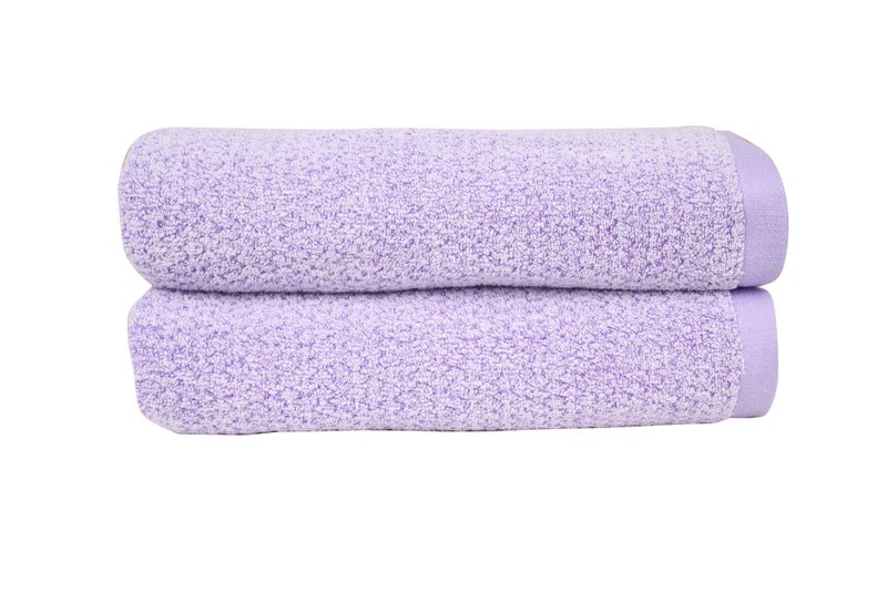 Everplush Everplush Diamond Jacquard Quick Dry Bath Towel2PackLavender 