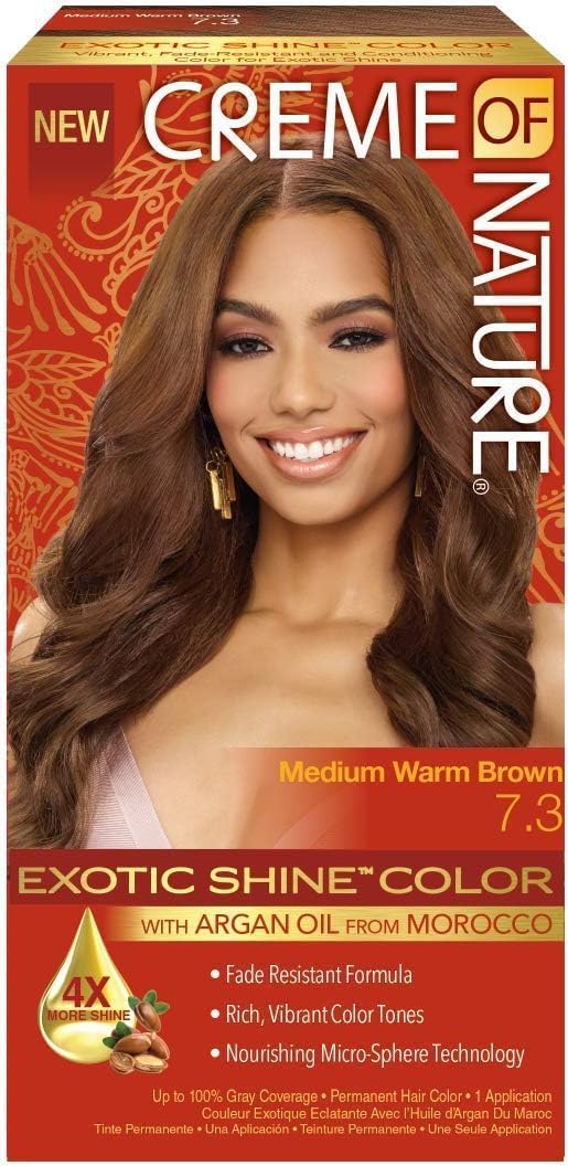Cream of Nature Exotic Shine Color 73 Medium Warm Brown