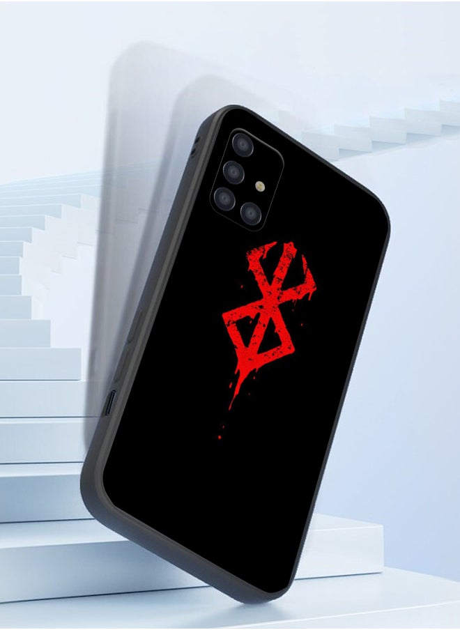 Generic - Protective Shockproof Case Cover For Samsung Galaxy A71 4G Berserk anime fashion logo Drawing - Image 1