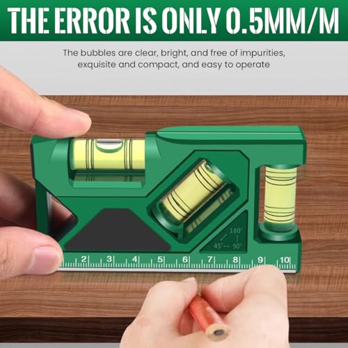 Serplex® Magnetic Level Tool with 3 Bubble Vials for Horizontal Vertical & 45° Angles, Durable ABS Body, Strong Magnetic Base, High Precision Leveler for Construction, HVAC, Home & Office Projects - Image 4