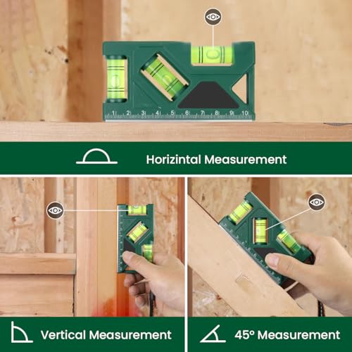 Serplex® Magnetic Level Tool with 3 Bubble Vials for Horizontal Vertical & 45° Angles, Durable ABS Body, Strong Magnetic Base, High Precision Leveler for Construction, HVAC, Home & Office Projects - Image 5