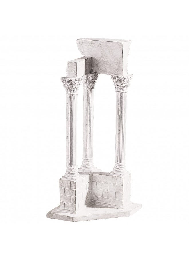 Design Toscano Roman Forum Temple of Vespasian Corner Column Decorative Statue, 12 Inch, Faux Stone Finish