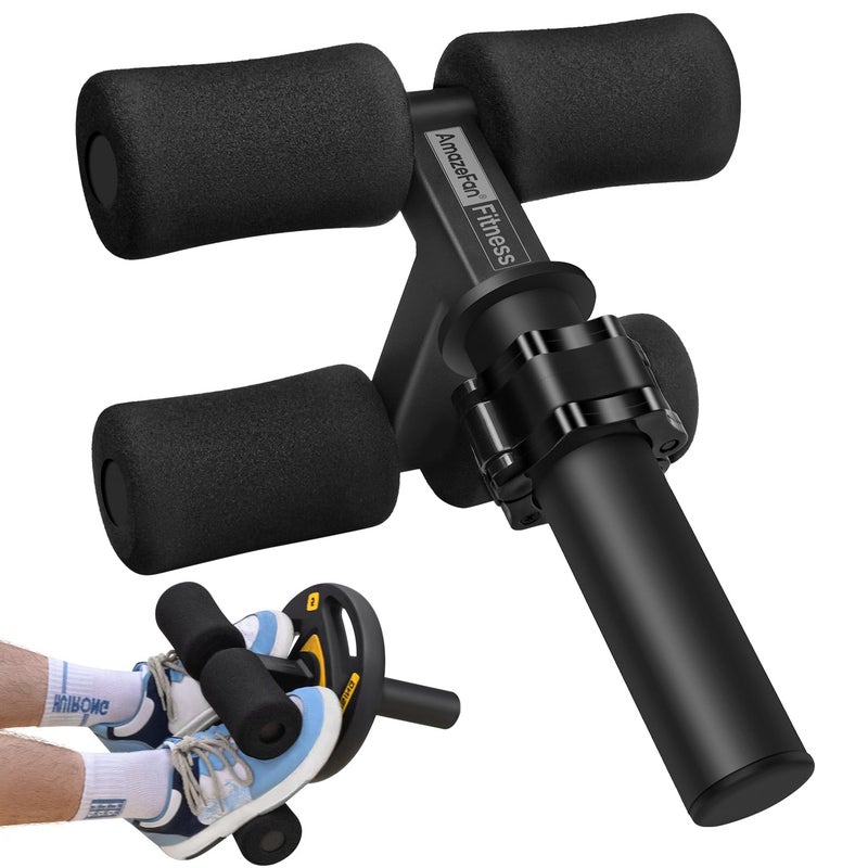 AmazeFan Tib Bar, Tibialis Trainer Leg Workout, Knees Over Toes Tibia Dorsi Calf Machine for Strength Training Calves/Shins/Ankles and Ripping Lower Leg Muscles, Fit 2" Weight Plates and All Shoe Size - Image 1