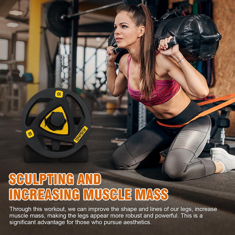 AmazeFan Tib Bar, Tibialis Trainer Leg Workout, Knees Over Toes Tibia Dorsi Calf Machine for Strength Training Calves/Shins/Ankles and Ripping Lower Leg Muscles, Fit 2" Weight Plates and All Shoe Size - Image 5