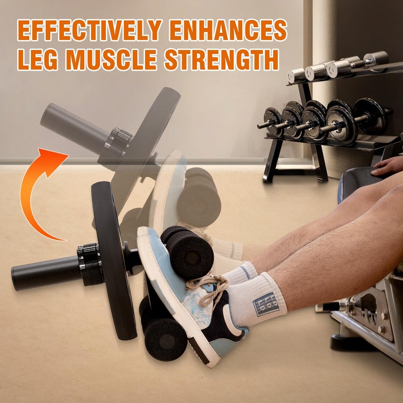 AmazeFan Tib Bar, Tibialis Trainer Leg Workout, Knees Over Toes Tibia Dorsi Calf Machine for Strength Training Calves/Shins/Ankles and Ripping Lower Leg Muscles, Fit 2" Weight Plates and All Shoe Size - Image 4