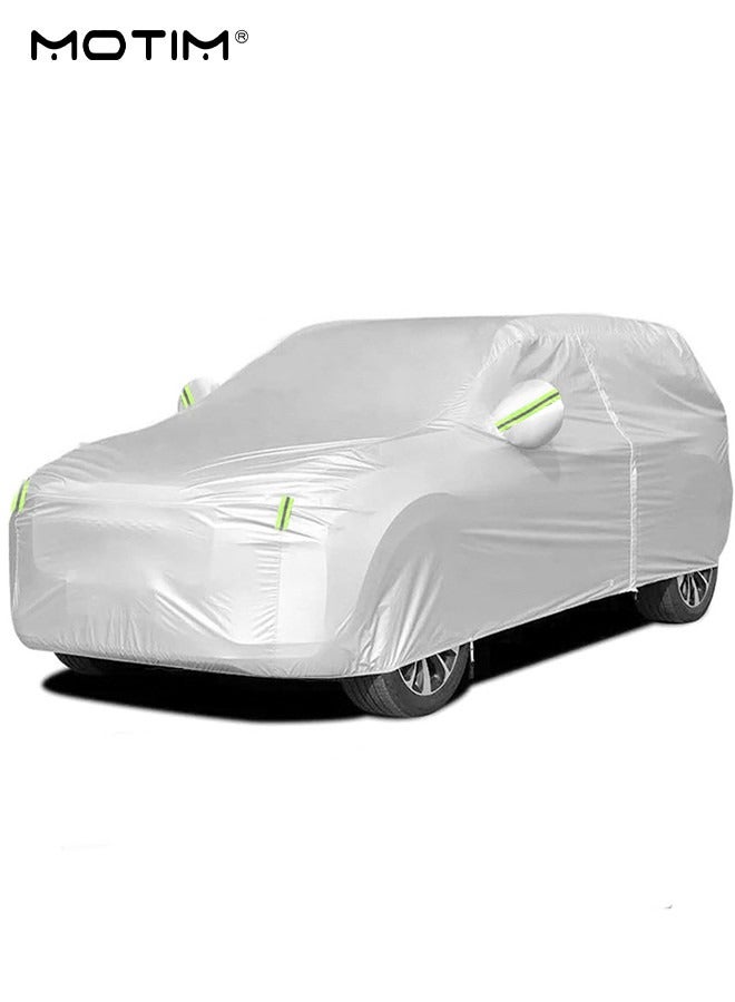 Motim Full SUV Car Cover, 3 Layer Thickened Material Car Cover Indoor Outdoor, Waterproof Dustproof Sunscreen UV Protection Car Cover, All Weather UV Sun Cover for Van SUV Jeep (520*200*185CM) - Image 1