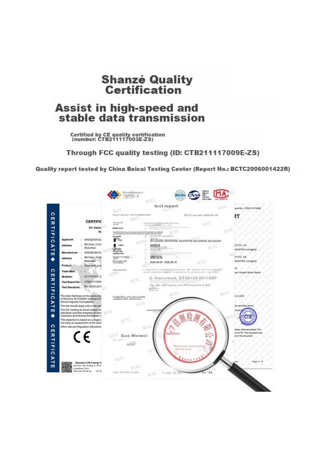 Samzhe Fiber Optic Patch Cable, Engineering Telecom-grade 10 Gigabit Lc-lc Multi-mode Dual-core 3-300, Low Zero Halogen Indoor Fiber Optic Cable, Transceiver Pigtail, 3 Meters G3-lclc03 - Image 3