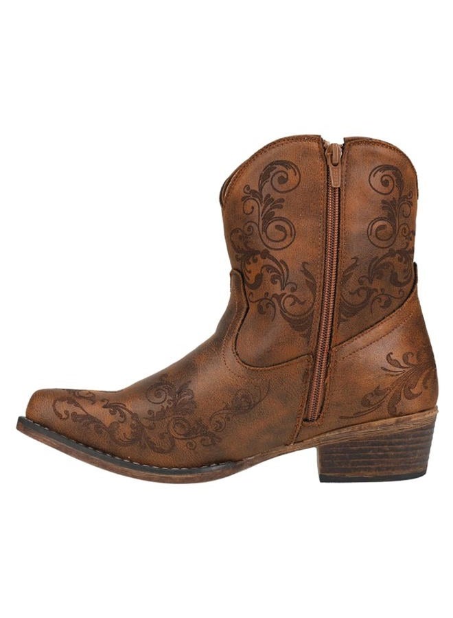 ROPER Women's Short Stuff Fashion Boot, Tan, 9 - Image 3