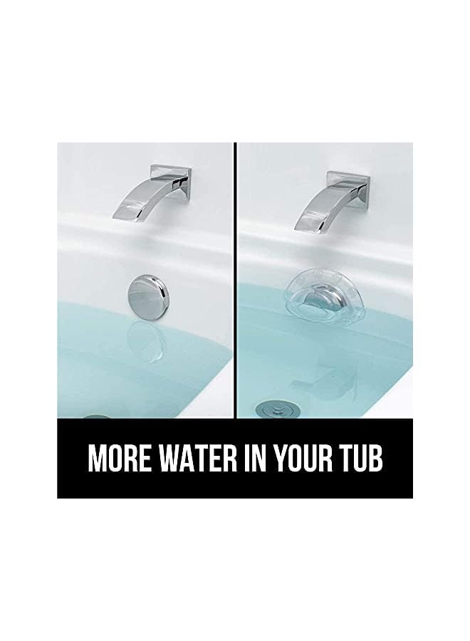 The Bros Bathtub Overflow Drain Cover, Tub Overflow Stopper to Get More Bathtub Water - Image 2