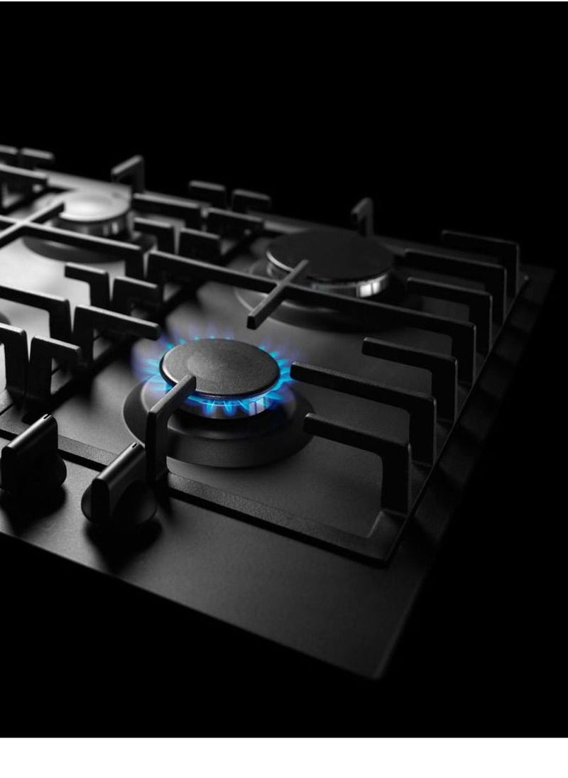 N.C N.C 90 cm stove, 5 gas burners, self-ignition, full safety, Italian black glass FQ90V50ACX  - Image 3