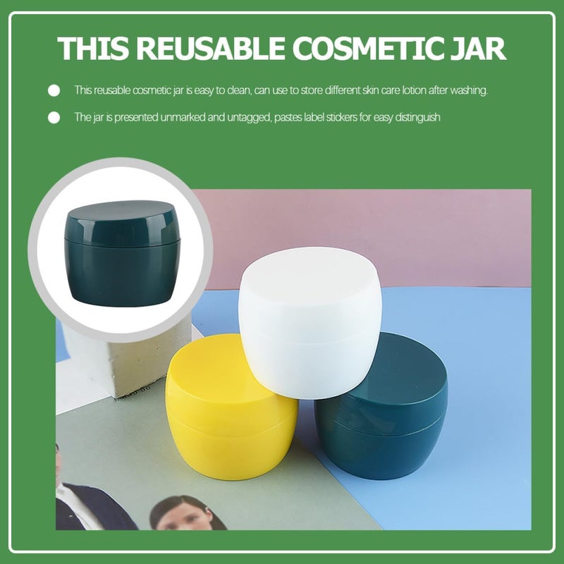 FAVOMOTO 6pcs 50g Cosmetic Jars Lotion Containers Travel Small Makeup Cream Storage Pots with Lid for Lip Balm Scrub and Skincare Products - Image 4