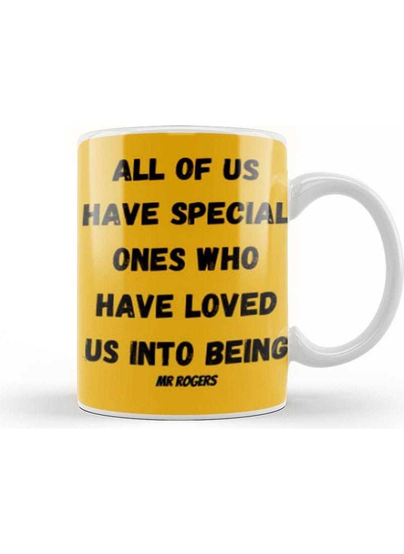 Baskı Dükkanı Print Shop Mr Fred Rogers Quotes Vintage Retro Style Art Mug Porcelain 